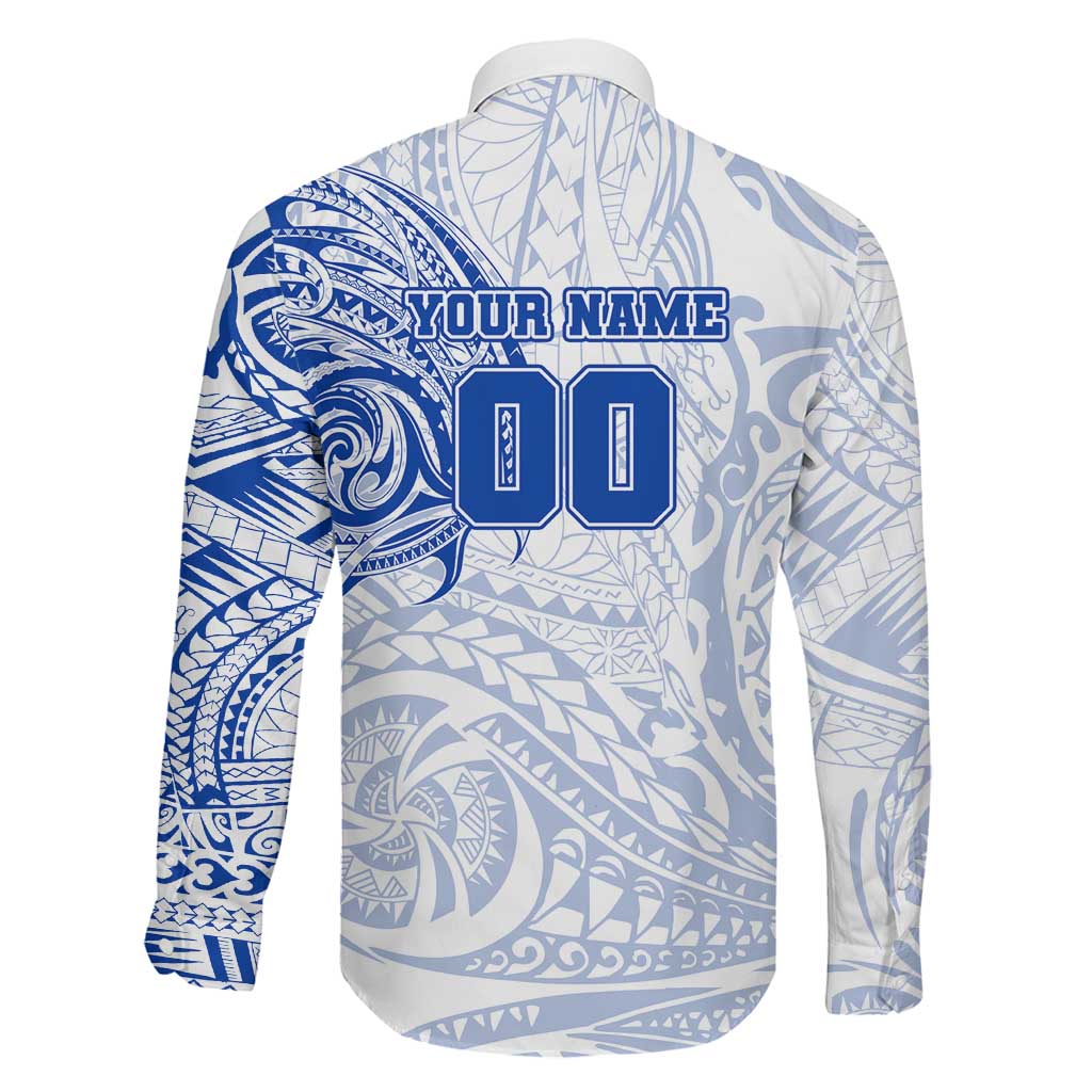 Personalized North Melbourne Kangaroos Polynesian Family Matching Off The Shoulder Long Sleeve Dress and Hawaiian Shirt Tribal Chest and Sleeve Tattoo Heritage Warrior