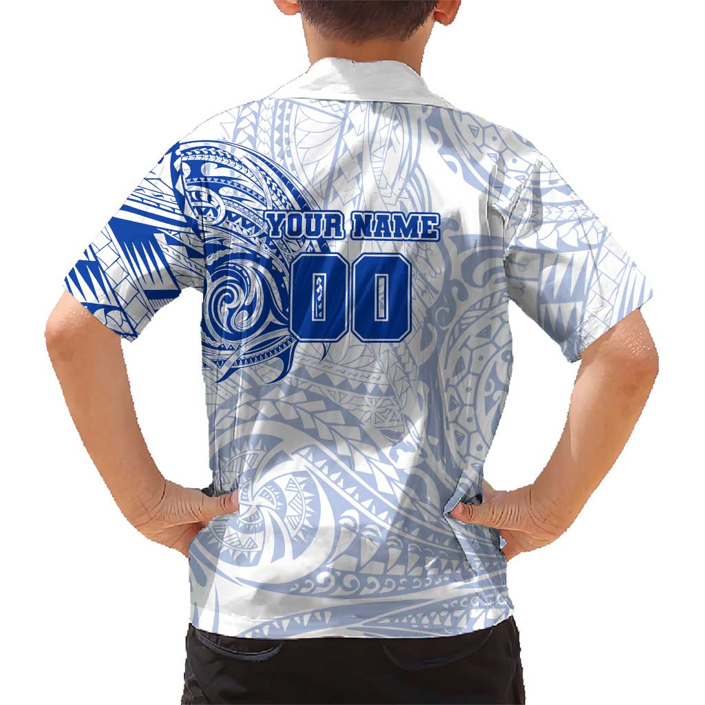 Personalized North Melbourne Kangaroos Polynesian Family Matching Off Shoulder Maxi Dress and Hawaiian Shirt Tribal Chest and Sleeve Tattoo Heritage Warrior