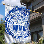 Personalized North Melbourne Kangaroos Polynesian Garden Flag Tribal Chest and Sleeve Tattoo Heritage Warrior