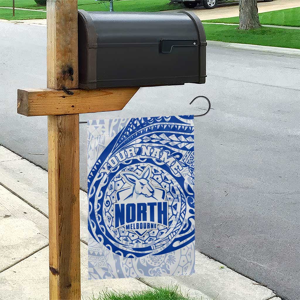 Personalized North Melbourne Kangaroos Polynesian Garden Flag Tribal Chest and Sleeve Tattoo Heritage Warrior