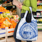 Personalized North Melbourne Kangaroos Polynesian Grocery Bag Tribal Chest and Sleeve Tattoo Heritage Warrior