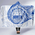 Personalized North Melbourne Kangaroos Polynesian Hooded Blanket Tribal Chest and Sleeve Tattoo Heritage Warrior