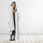 Personalized North Melbourne Kangaroos Polynesian Hooded Blanket Tribal Chest and Sleeve Tattoo Heritage Warrior
