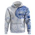 Personalized North Melbourne Kangaroos Polynesian Hoodie Tribal Chest and Sleeve Tattoo Heritage Warrior