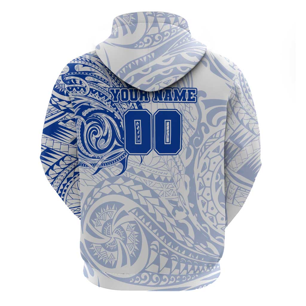 Personalized North Melbourne Kangaroos Polynesian Hoodie Tribal Chest and Sleeve Tattoo Heritage Warrior