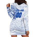 Personalized North Melbourne Kangaroos Polynesian Hoodie Dress Tribal Chest and Sleeve Tattoo Heritage Warrior