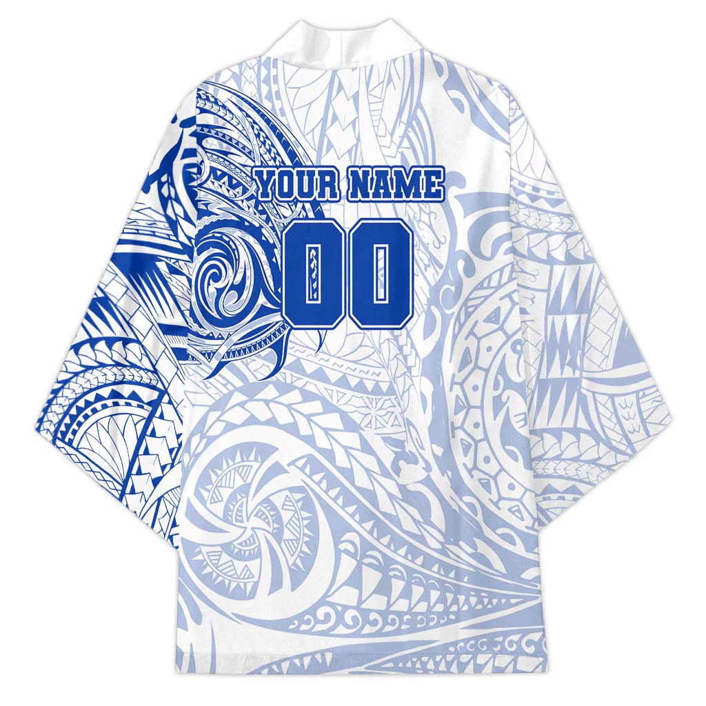 Personalized North Melbourne Kangaroos Polynesian Kimono Tribal Chest and Sleeve Tattoo Heritage Warrior