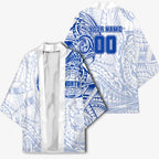 Personalized North Melbourne Kangaroos Polynesian Kimono Tribal Chest and Sleeve Tattoo Heritage Warrior