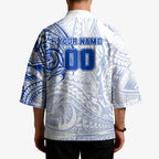 Personalized North Melbourne Kangaroos Polynesian Kimono Tribal Chest and Sleeve Tattoo Heritage Warrior