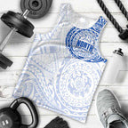 Personalized North Melbourne Kangaroos Polynesian Men Tank Top Tribal Chest and Sleeve Tattoo Heritage Warrior