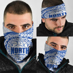Personalized North Melbourne Kangaroos Polynesian Neck Gaiter Tribal Chest and Sleeve Tattoo Heritage Warrior