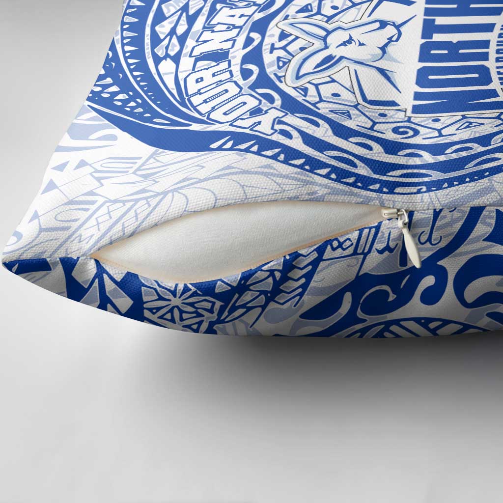 Personalized North Melbourne Kangaroos Polynesian Pillow Cover Tribal Chest and Sleeve Tattoo Heritage Warrior