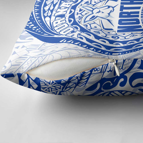 Personalized North Melbourne Kangaroos Polynesian Pillow Cover Tribal Chest and Sleeve Tattoo Heritage Warrior