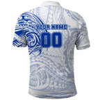 Personalized North Melbourne Kangaroos Polynesian Polo Shirt Tribal Chest and Sleeve Tattoo Heritage Warrior