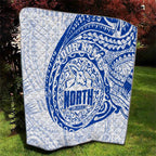 Personalized North Melbourne Kangaroos Polynesian Quilt Tribal Chest and Sleeve Tattoo Heritage Warrior