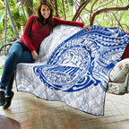 Personalized North Melbourne Kangaroos Polynesian Quilt Tribal Chest and Sleeve Tattoo Heritage Warrior
