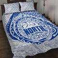 Personalized North Melbourne Kangaroos Polynesian Quilt Bed Set Tribal Chest and Sleeve Tattoo Heritage Warrior