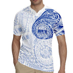 Personalized North Melbourne Kangaroos Polynesian Rugby Jersey Tribal Chest and Sleeve Tattoo Heritage Warrior