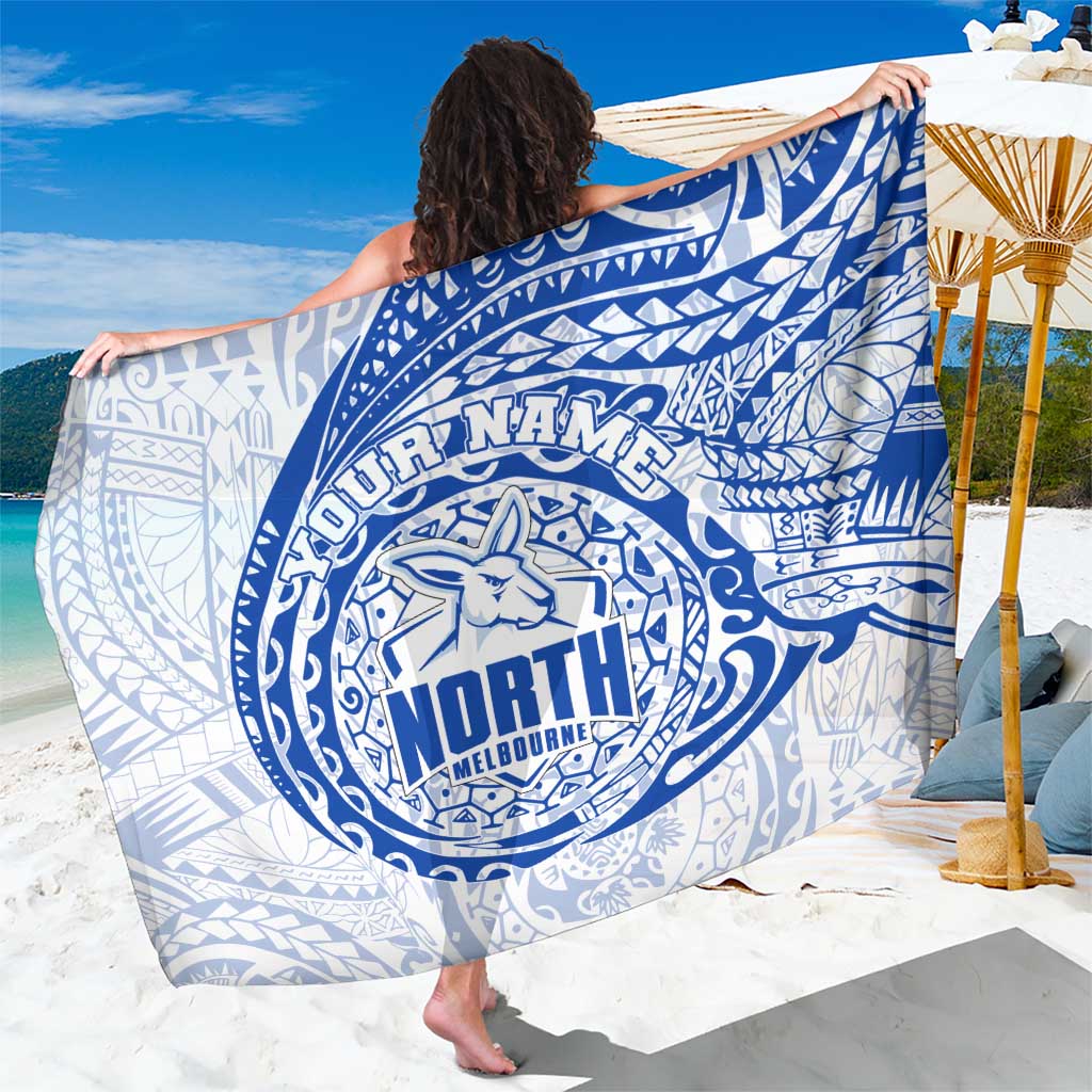 Personalized North Melbourne Kangaroos Polynesian Sarong Tribal Chest and Sleeve Tattoo Heritage Warrior