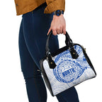 Personalized North Melbourne Kangaroos Polynesian Shoulder Handbag Tribal Chest and Sleeve Tattoo Heritage Warrior