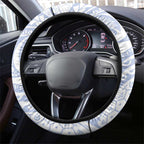 North Melbourne Kangaroos Polynesian Steering Wheel Cover Tribal Chest and Sleeve Tattoo Heritage Warrior