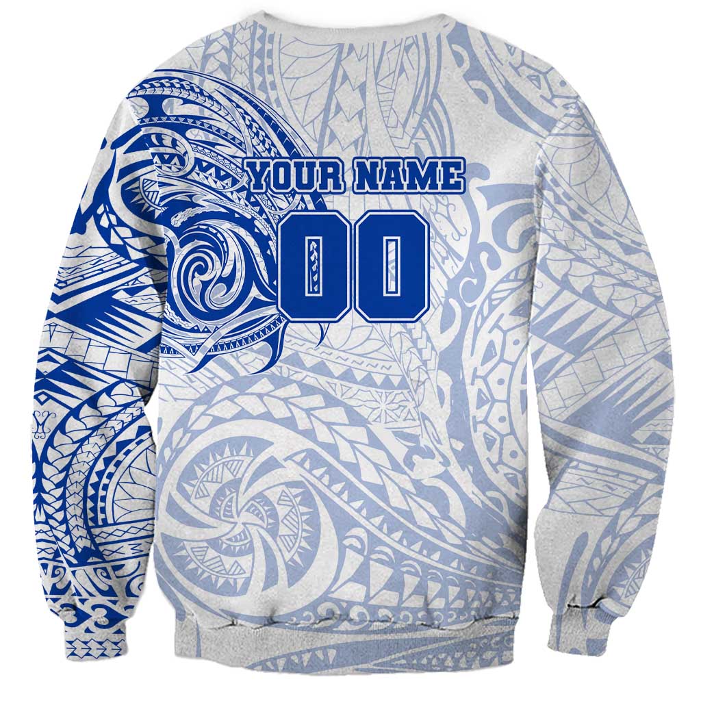 Personalized North Melbourne Kangaroos Polynesian Sweatshirt Tribal Chest and Sleeve Tattoo Heritage Warrior