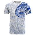 Personalized North Melbourne Kangaroos Polynesian T Shirt Tribal Chest and Sleeve Tattoo Heritage Warrior