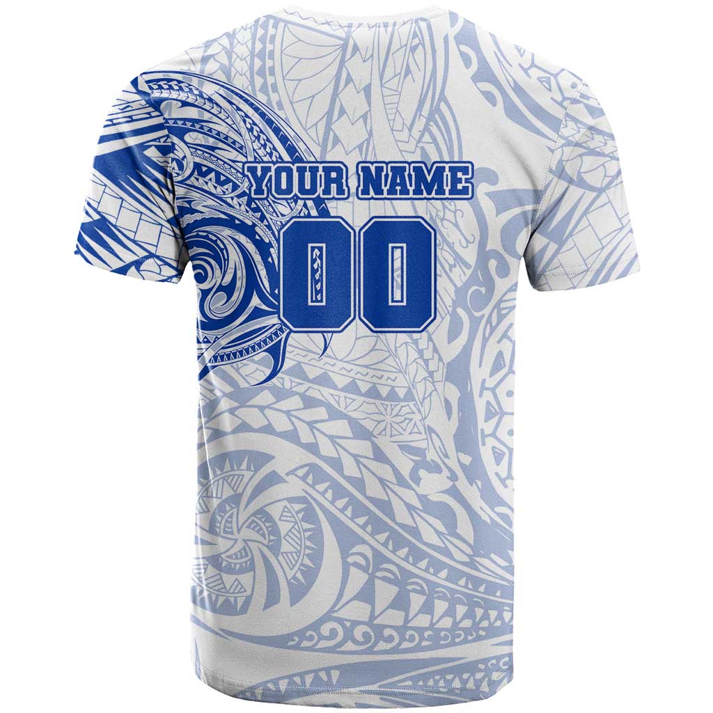 Personalized North Melbourne Kangaroos Polynesian T Shirt Tribal Chest and Sleeve Tattoo Heritage Warrior