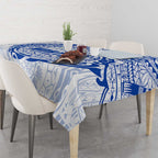 Personalized North Melbourne Kangaroos Polynesian Tablecloth Tribal Chest and Sleeve Tattoo Heritage Warrior