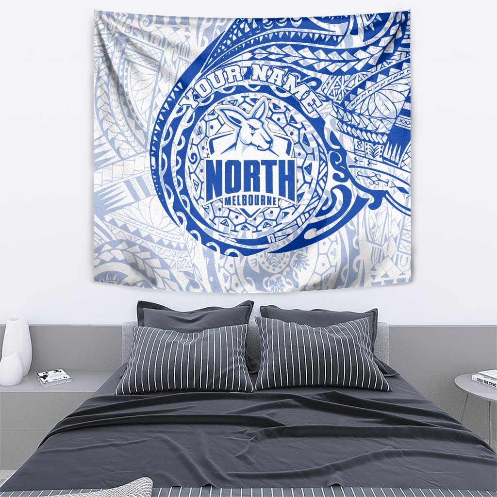 Personalized North Melbourne Kangaroos Polynesian Tapestry Tribal Chest and Sleeve Tattoo Heritage Warrior