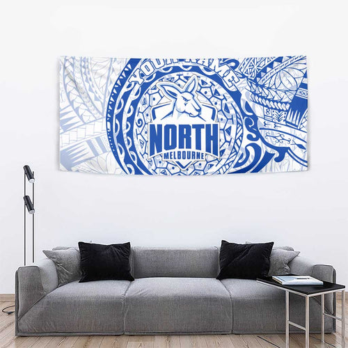 Personalized North Melbourne Kangaroos Polynesian Tapestry Tribal Chest and Sleeve Tattoo Heritage Warrior
