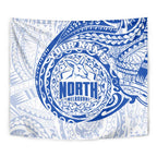 Personalized North Melbourne Kangaroos Polynesian Tapestry Tribal Chest and Sleeve Tattoo Heritage Warrior