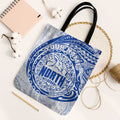 Personalized North Melbourne Kangaroos Polynesian Tote Bag Tribal Chest and Sleeve Tattoo Heritage Warrior