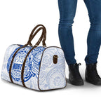 Personalized North Melbourne Kangaroos Polynesian Travel Bag Tribal Chest and Sleeve Tattoo Heritage Warrior