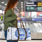 Personalized North Melbourne Kangaroos Polynesian Travel Bag Tribal Chest and Sleeve Tattoo Heritage Warrior