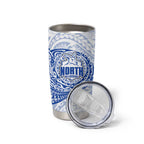 Personalized North Melbourne Kangaroos Polynesian Tumbler Cup Tribal Chest and Sleeve Tattoo Heritage Warrior