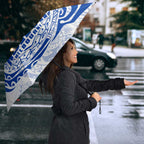 Personalized North Melbourne Kangaroos Polynesian Umbrella Tribal Chest and Sleeve Tattoo Heritage Warrior