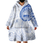 Personalized North Melbourne Kangaroos Polynesian Wearable Blanket Hoodie Tribal Chest and Sleeve Tattoo Heritage Warrior