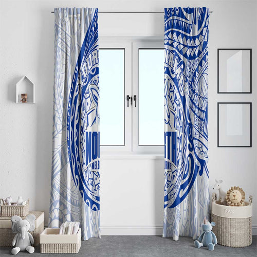 Personalized North Melbourne Kangaroos Polynesian Window Curtain Tribal Chest and Sleeve Tattoo Heritage Warrior