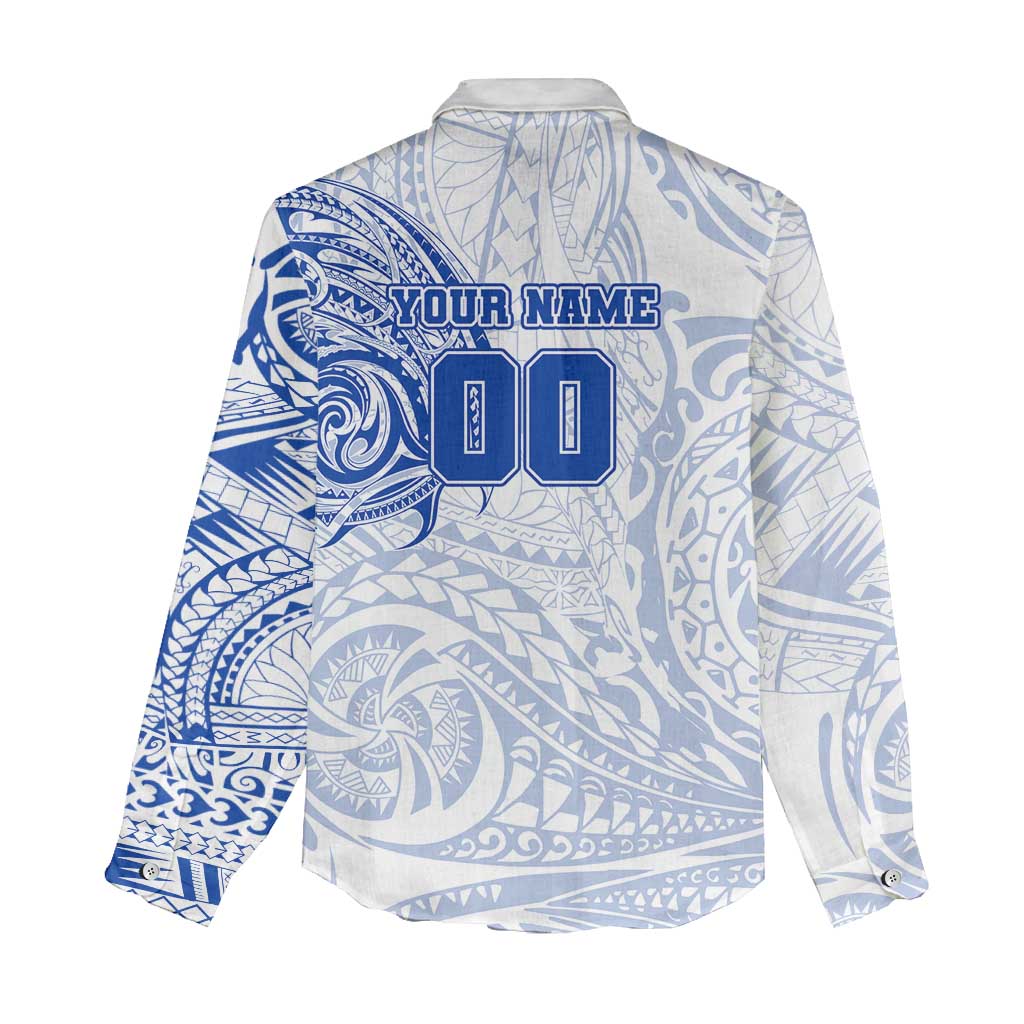 Personalized North Melbourne Kangaroos Polynesian Women Casual Shirt Tribal Chest and Sleeve Tattoo Heritage Warrior