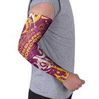Personalized Brisbane Broncos Rugby Arm Sleeves Urban Street Graffiti Style - Distressed Splatter Elements