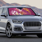 Personalized Brisbane Broncos Rugby Auto Sun Shade Urban Street Graffiti Style - Distressed Splatter Elements