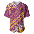 Personalized Brisbane Broncos Rugby Baseball Jersey Urban Street Graffiti Style - Distressed Splatter Elements
