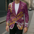Personalized Brisbane Broncos Rugby Blazer Urban Street Graffiti Style - Distressed Splatter Elements