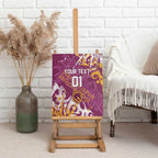Personalized Brisbane Broncos Rugby Canvas Wall Art Urban Street Graffiti Style - Distressed Splatter Elements