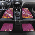 Personalized Brisbane Broncos Rugby Car Mats Urban Street Graffiti Style - Distressed Splatter Elements