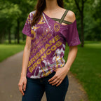 Personalized Brisbane Broncos Rugby Cross Shoulder Shirt Urban Street Graffiti Style - Distressed Splatter Elements