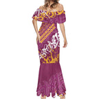 Personalized Brisbane Broncos Rugby Mermaid Dress Urban Street Graffiti Style - Distressed Splatter Elements