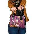 Personalized Brisbane Broncos Rugby Shoulder Handbag Urban Street Graffiti Style - Distressed Splatter Elements