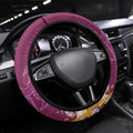 Brisbane Broncos Rugby Steering Wheel Cover Urban Street Graffiti Style - Distressed Splatter Elements